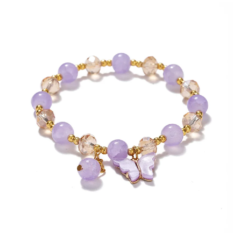 Purple Butterfly Bracelet 1