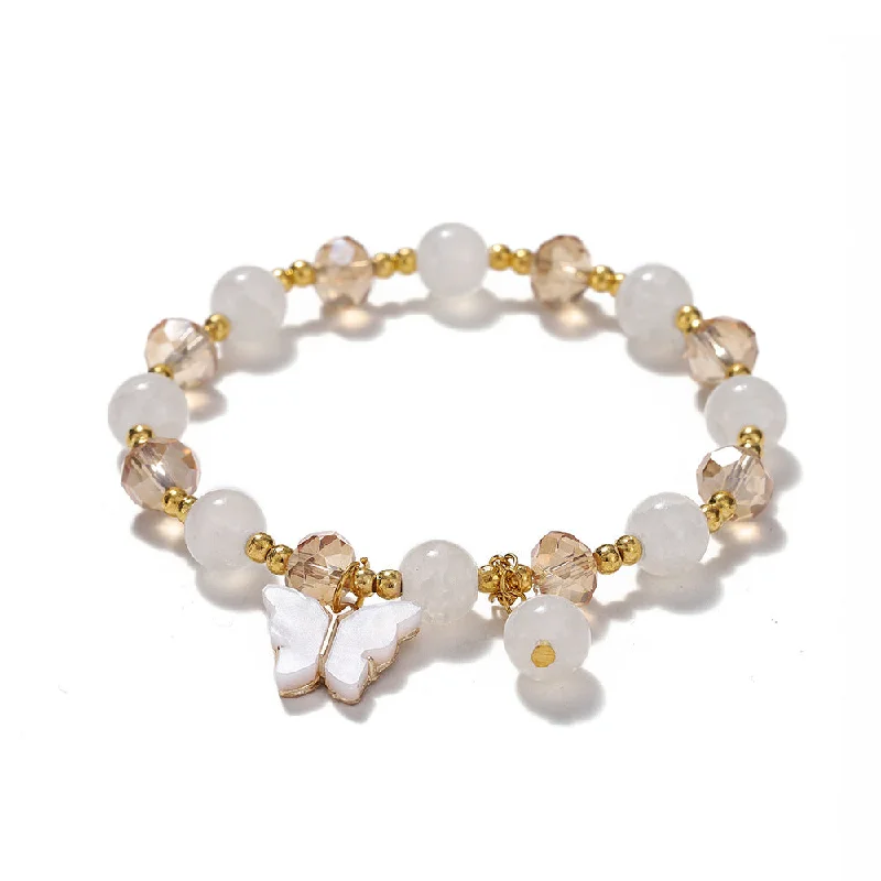 White Butterfly Bracelet 1