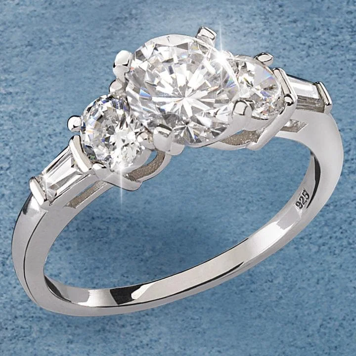 heart-shaped rings for women-Dazzling Delight Ring