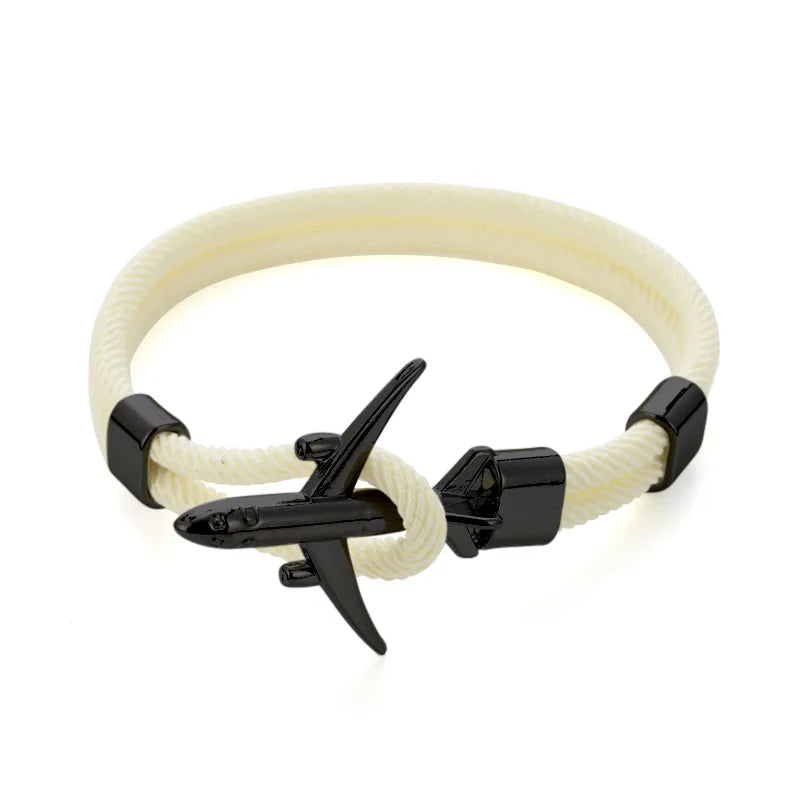 Beige Rope Black Buckle