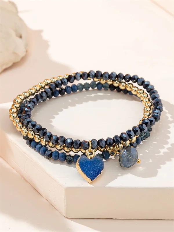 Love Pendant Navy Blue