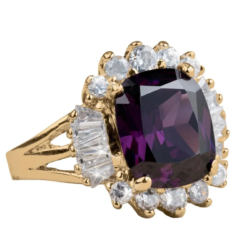 large gemstone rings for women-Hollywood Amethyst Ring