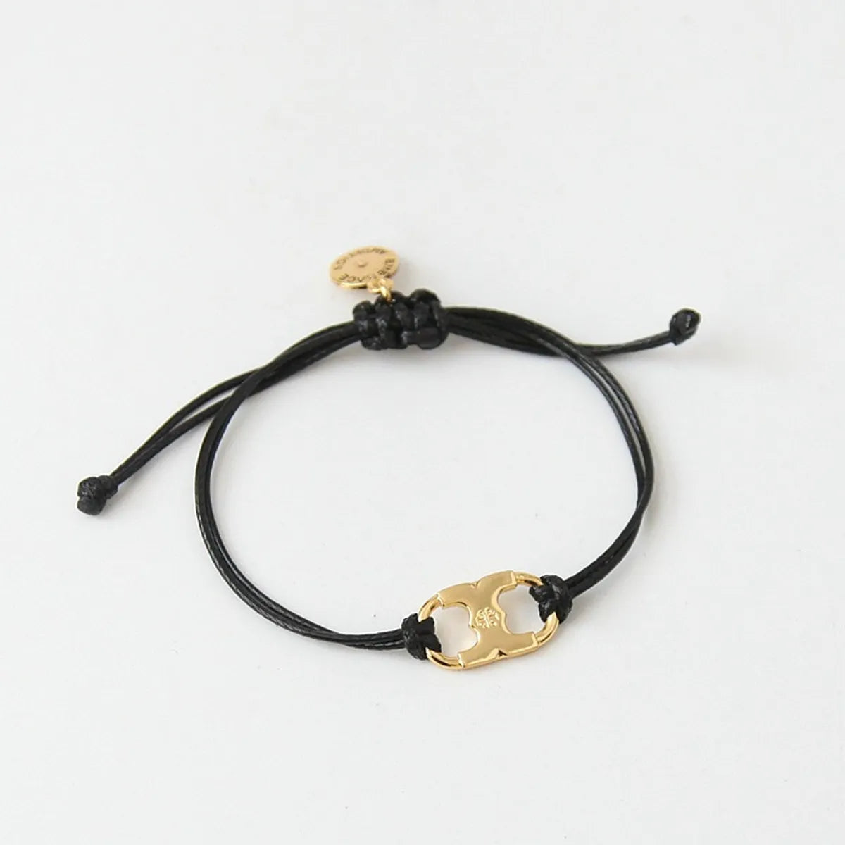 Tbb0329 Black Rope Gold Buckle