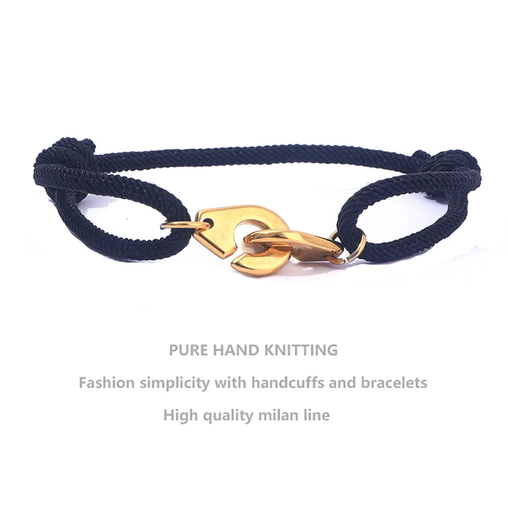 Golden Handcuffs Black Rope