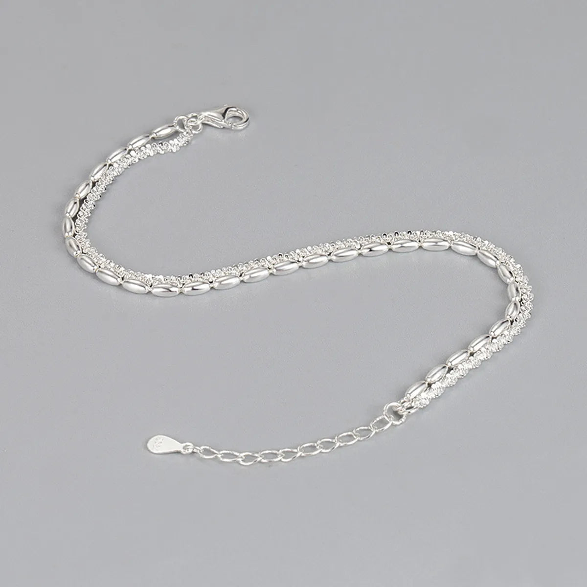 love bracelets for women-Fashion Solid Color Silver Layered Plating Bracelets