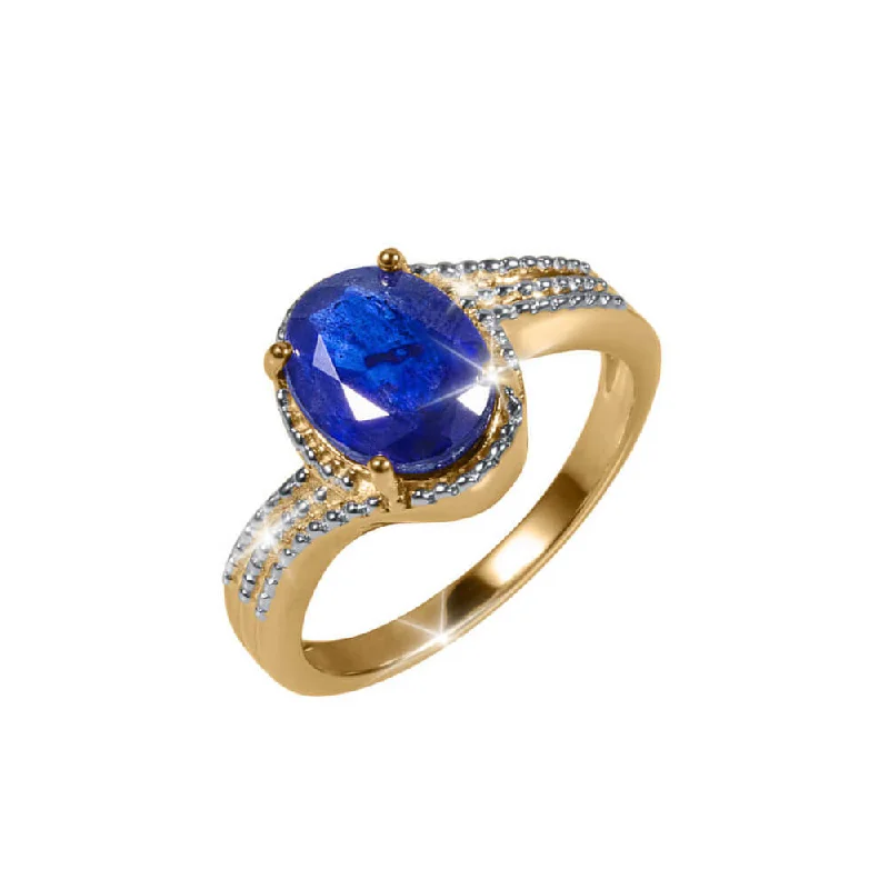 simple gold rings for women-Twisted Embrace Sapphire Ring