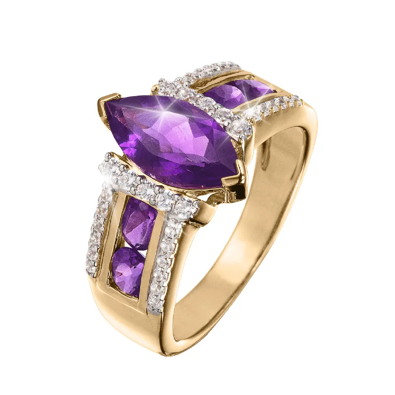 geometric rings for women-Royal Marquise Ladies Ring