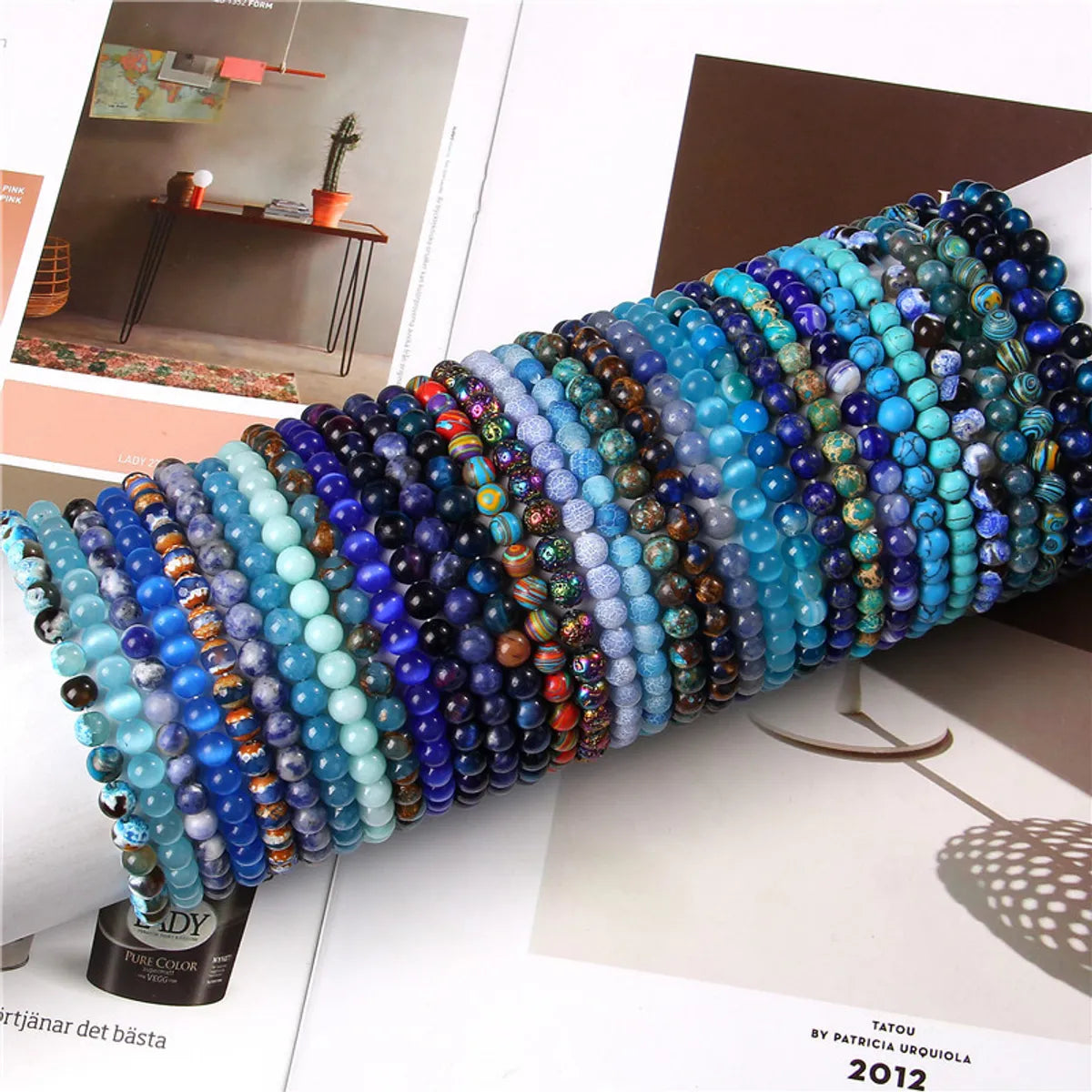 braided bracelets for women-Casual Simple Style Round Natural Stone Wholesale Bracelets