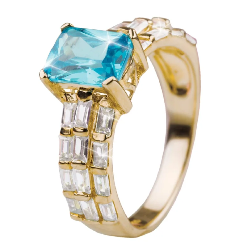 diamond eternity rings for women-Sailors Aqua Ring