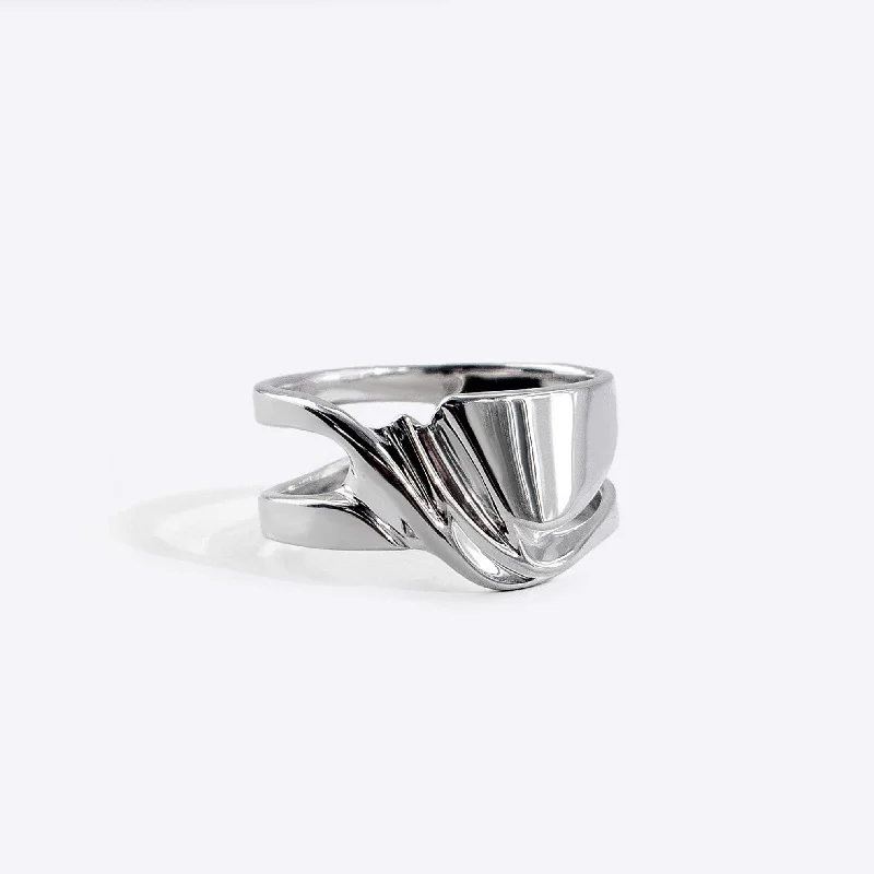 sterling silver rings for women-Velum Ring