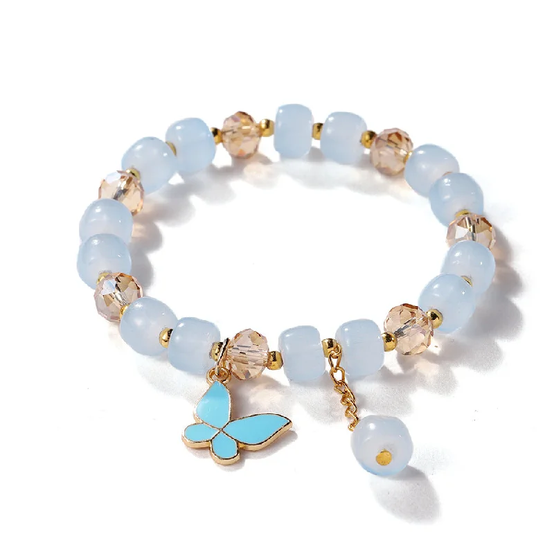 Light Blue Butterfly Bracelet 2