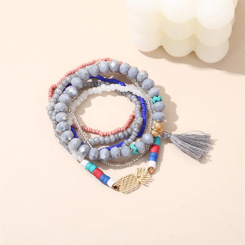 Pineapple Tassel Gray