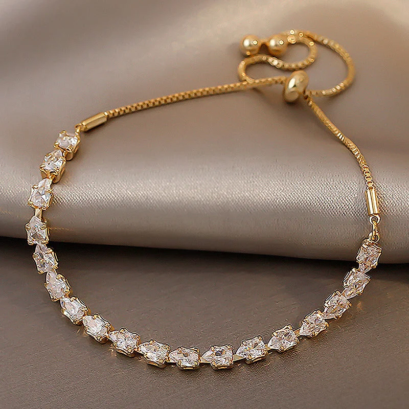 Gold Zircon Bracelet