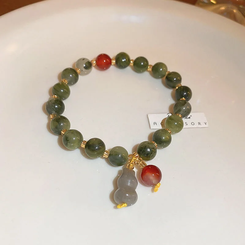 25# Bracelet-Green Jade Gourd