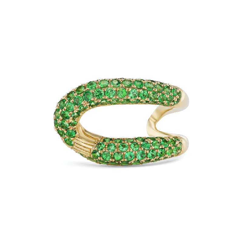 ruby rings for women-Intertwin Ring Tsavorite