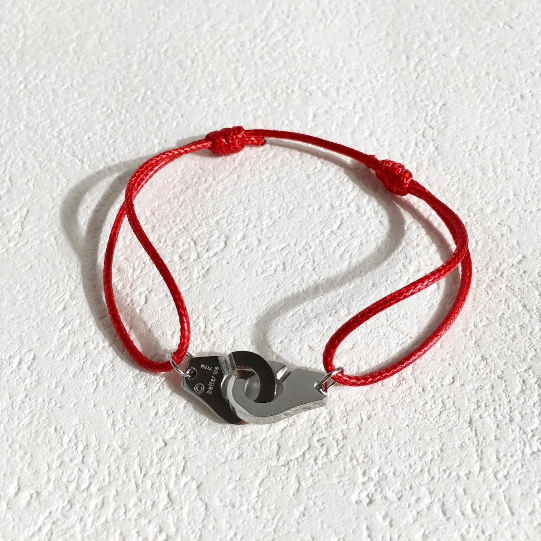 Silver Buckle Bright Red