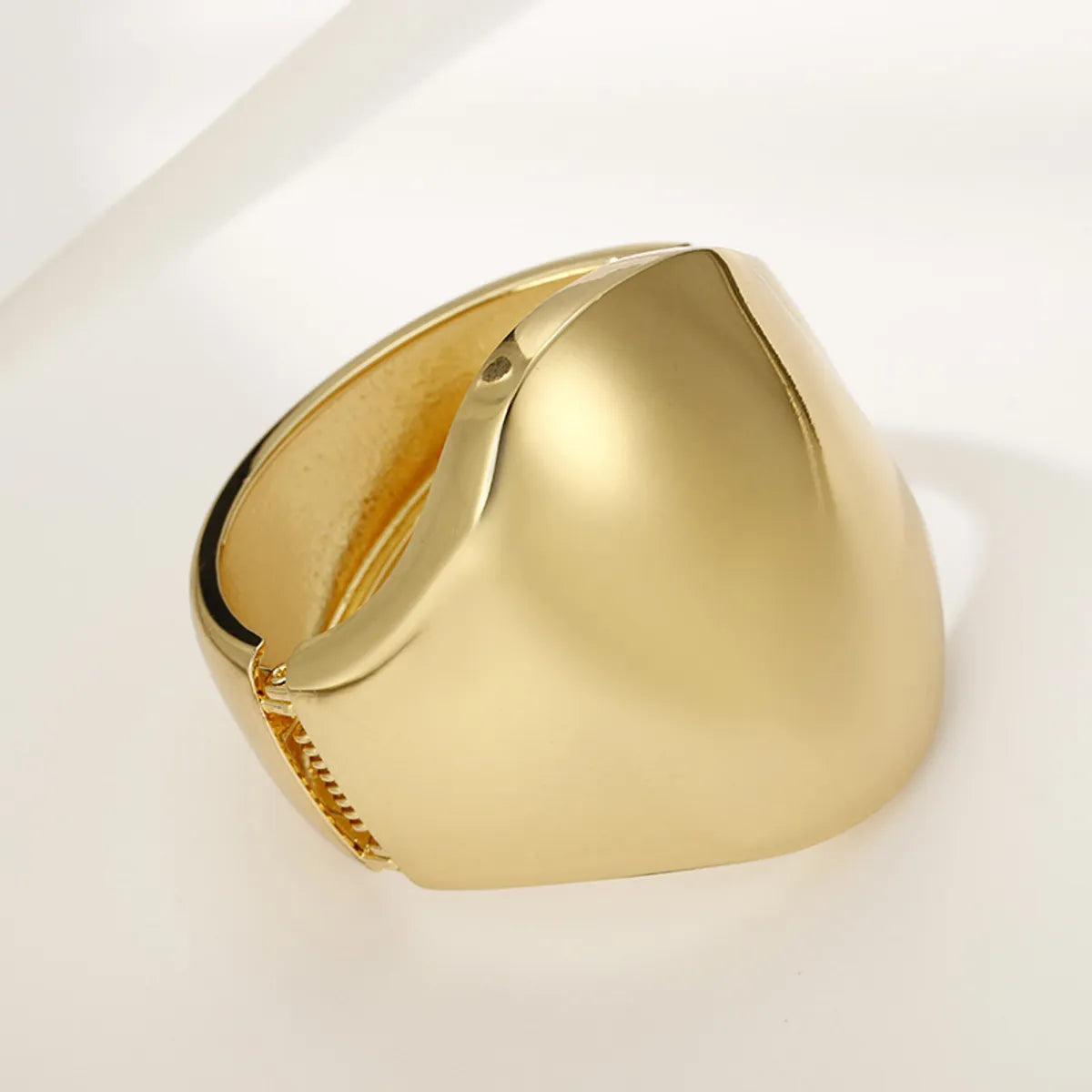 matching bangles for women-Simple Style Solid Color Alloy Plating Gold Plated Women's Bangle