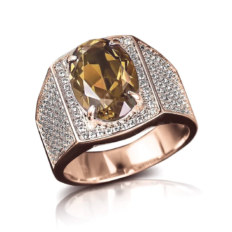 geometric rings for women-Notorious Cognac Men's Ring