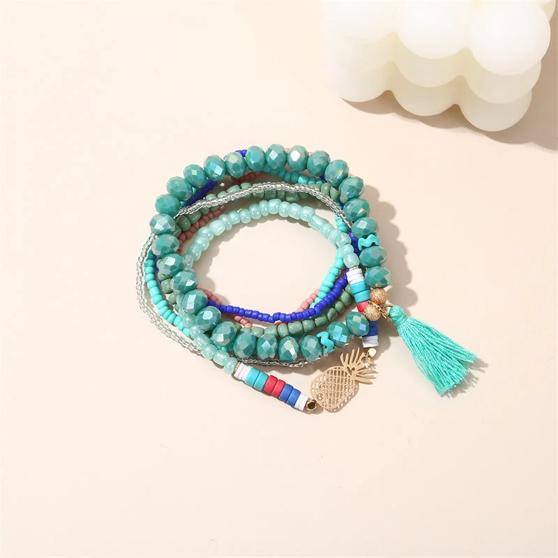 Pineapple Tassel Green