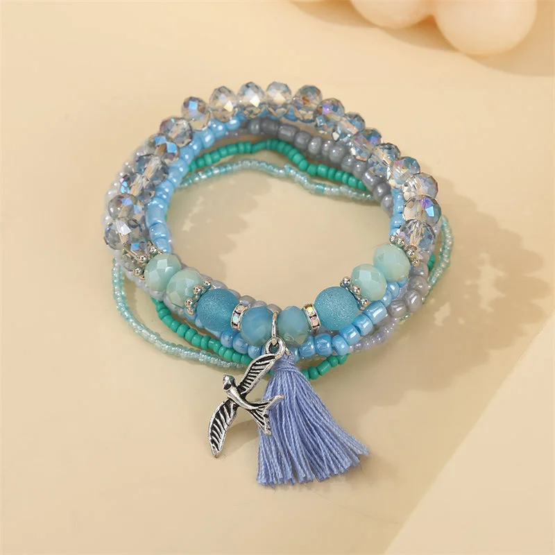 Bird Tassel Blue