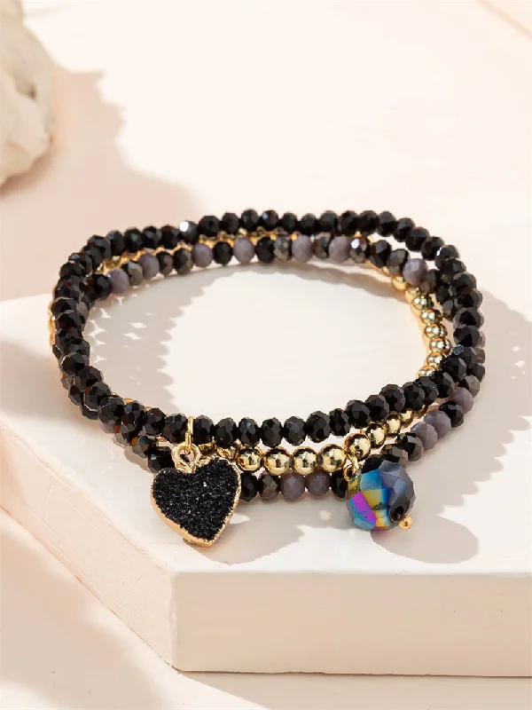 Heart Pendant Black