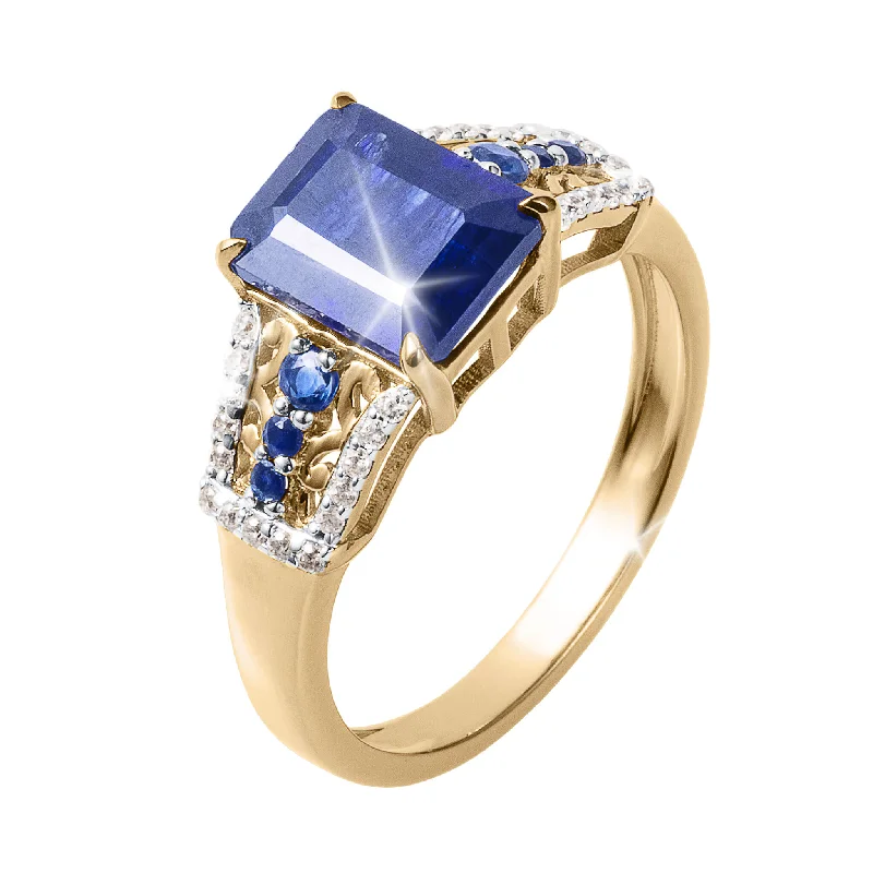 custom rings for women-Sapphire Twilight Ring