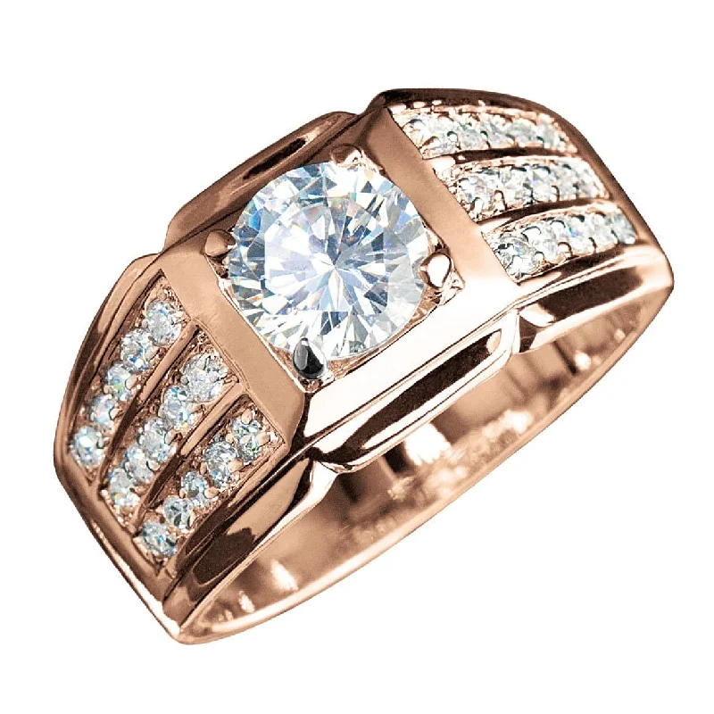 men’s style rings for women-Techmaster Rose Gold Ring