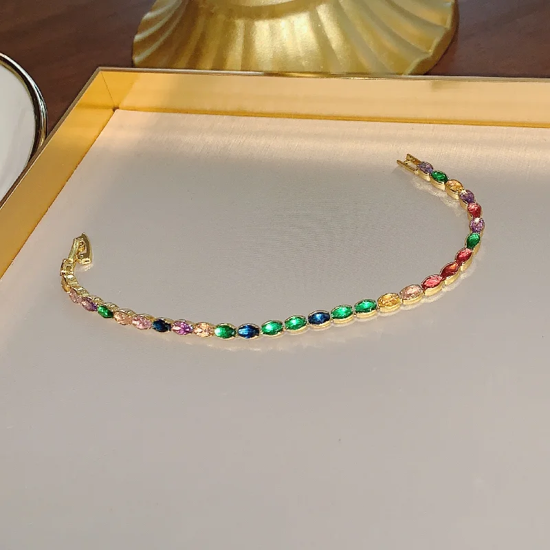 Colorful Oval Bracelet