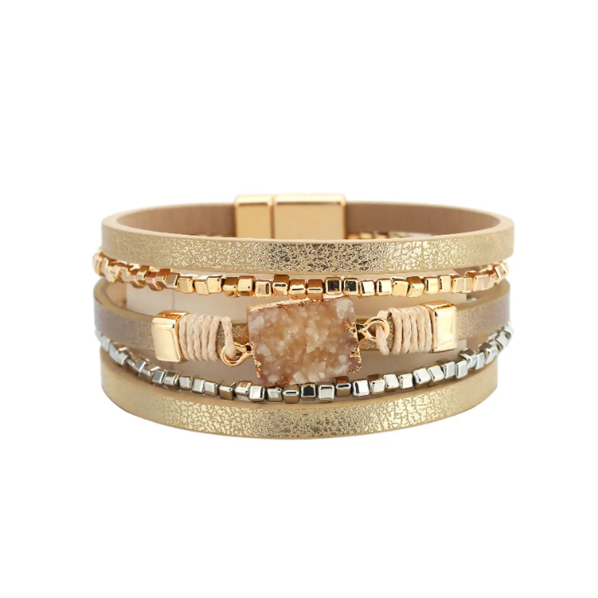 elegant bracelet bands for women-Ethnic Style Geometric No Inlaid Women's