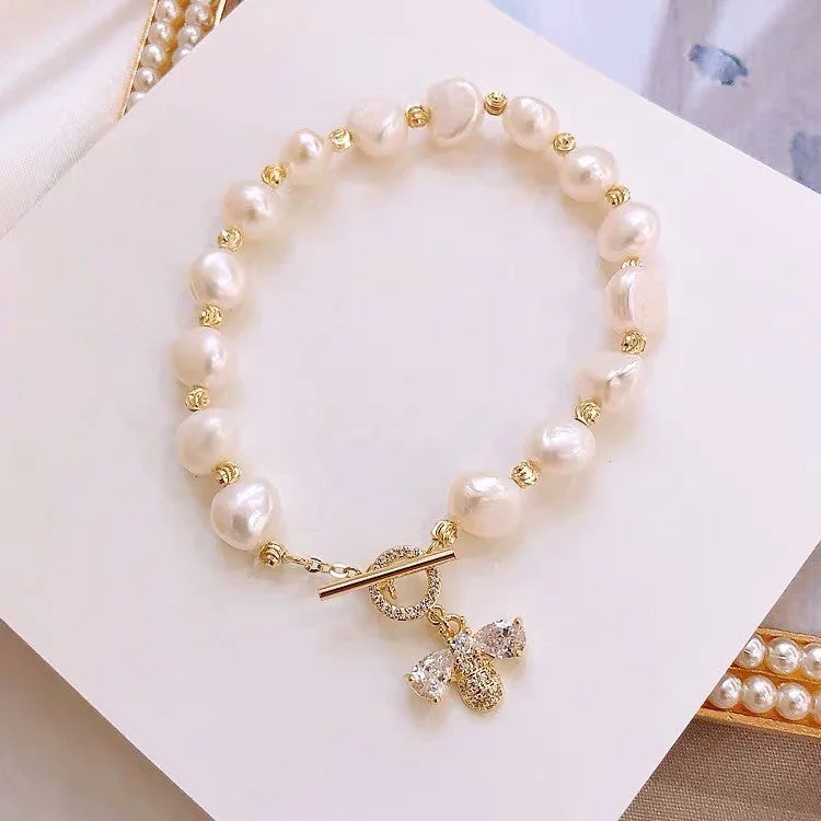 18# Gold (Freshwater Pearl)