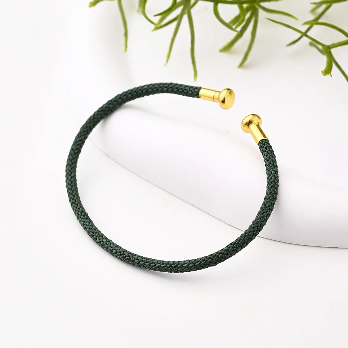 Adjustable Bracelet (Dark Green)