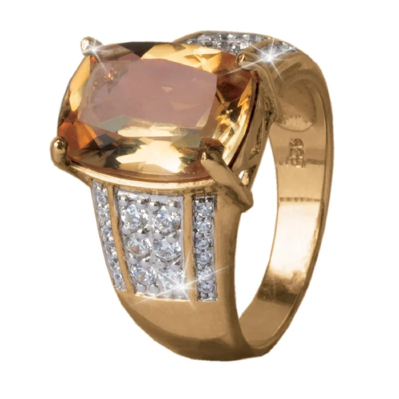 fashion statement rings for women-Seville Citrine Ring