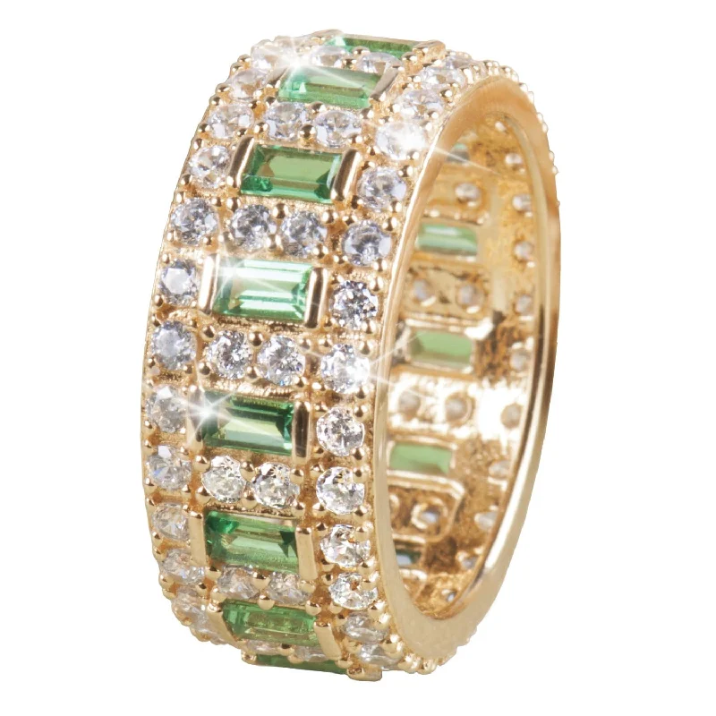 adjustable gold rings for women-Fern Eternity Ring