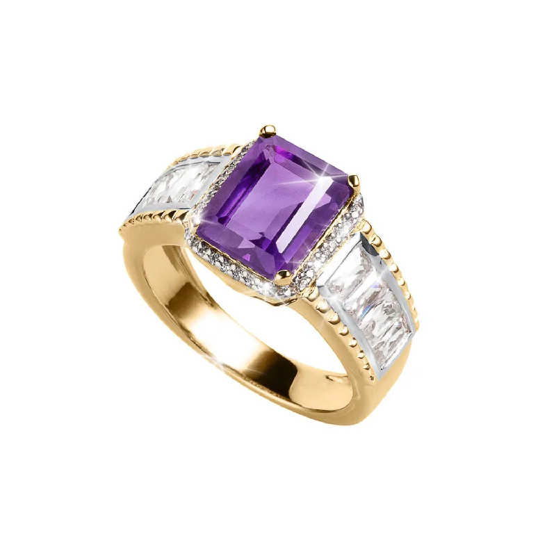 emerald rings for women-Supremo Amethyst Ladies Ring