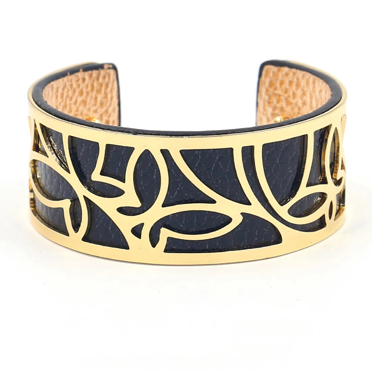 bangles for casual wear-Simple Style C Shape Butterfly Pu Leather Iron Plating Women's Bangle