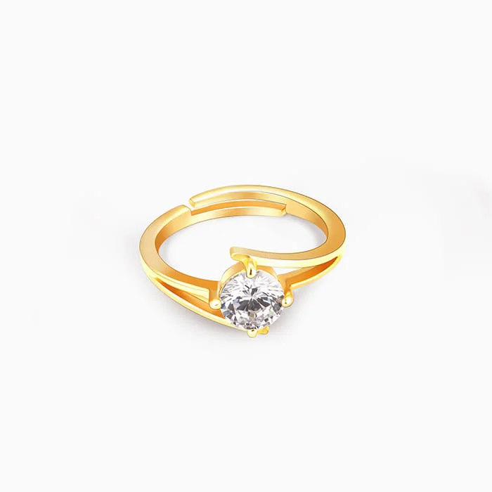 birthstone rings for women-Anushka Sharma Golden Gleam Dream Ring